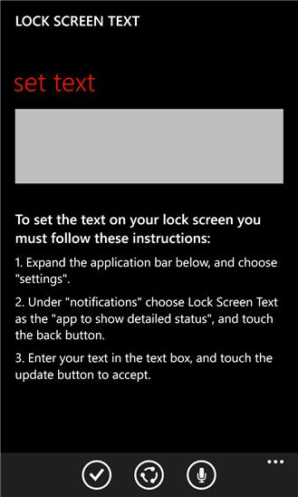 Lock Screen Text Screenshot Image