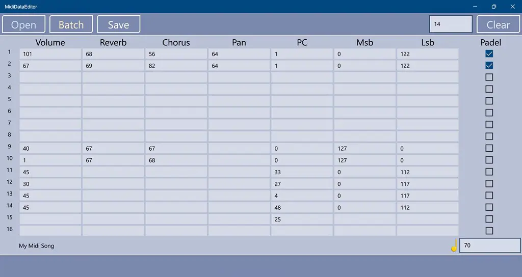 Midi Data Editor Lite Screenshot Image #3
