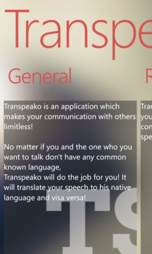 Transpeako App Screenshot 2