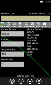 Loan Planner with PMI Screenshot Image