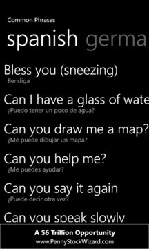 Common Phrases Translator Screenshot Image