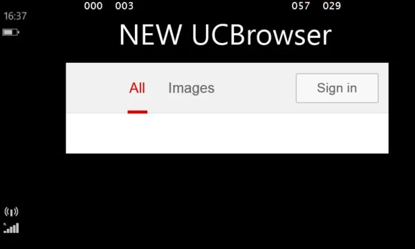 New UCBrowser Screenshot Image