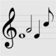 Simple Music Notes Icon Image