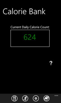 Calorie Bank Screenshot Image