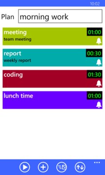Time Plan Screenshot Image