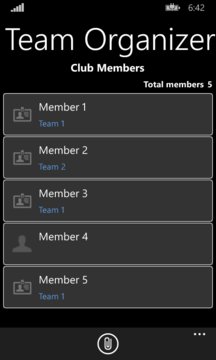 Team Sport Organizer Screenshot Image