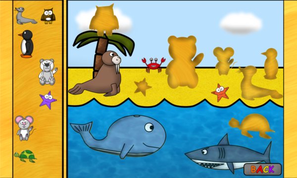 Animal Games for Kids: Puzzles HD App Screenshot 1