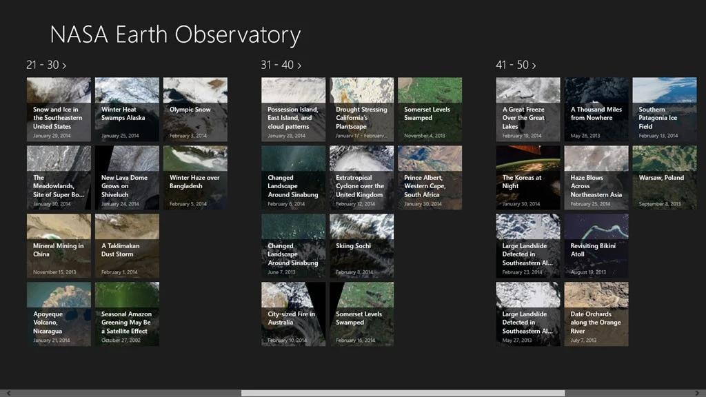 NASA Earth Observatory Screenshot Image #9