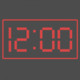 Dim Night Clock Icon Image