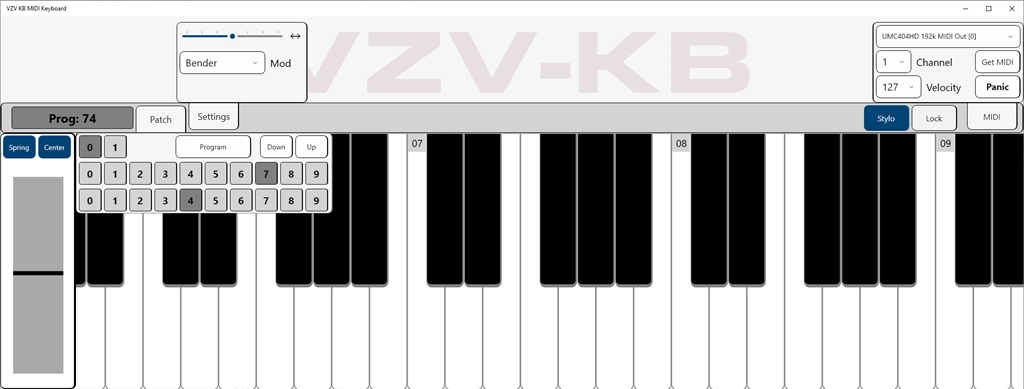 VZV KB MIDI Keyboard Screenshot Image #2