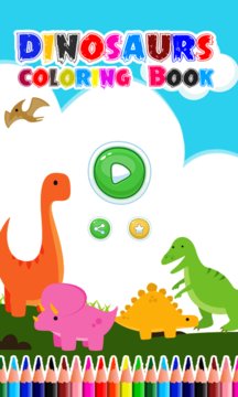Jurassic Dinosaurs Coloring Book App Screenshot 1