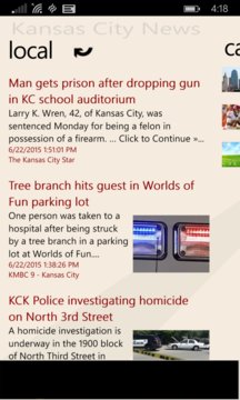Kansas City News Screenshot Image