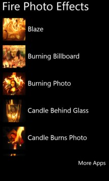 Fire Photo Effects