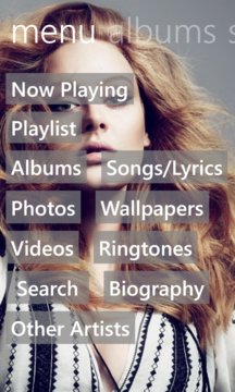 Adele Music Screenshot Image