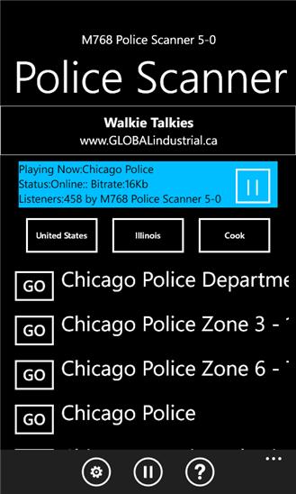 Police Scanner 5-0 Radio Screenshot Image