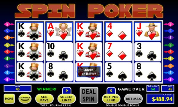 Spin Poker App Screenshot 2