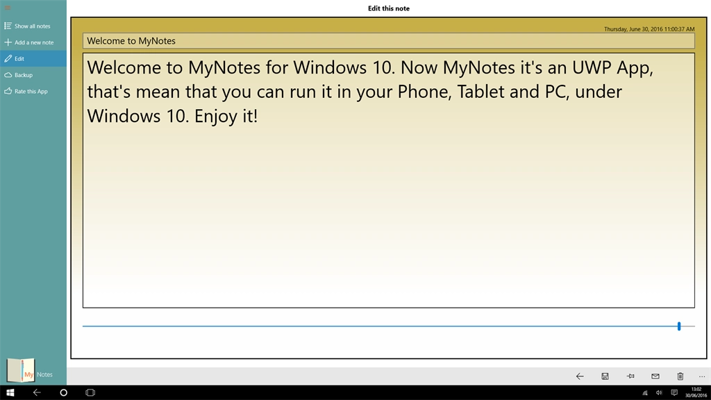 MyNotes10 Screenshot Image #2