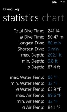 Diving Log Screenshot Image #7
