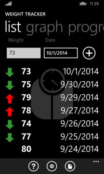 Simple Weight Tracker Screenshot Image