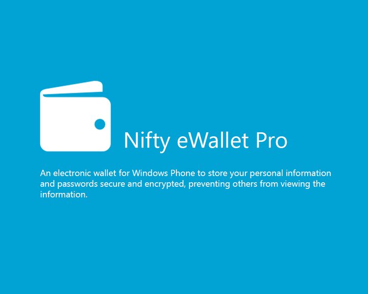 Nifty eWallet Pro
