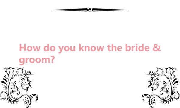 Wedding Conversation Starters Screenshot Image