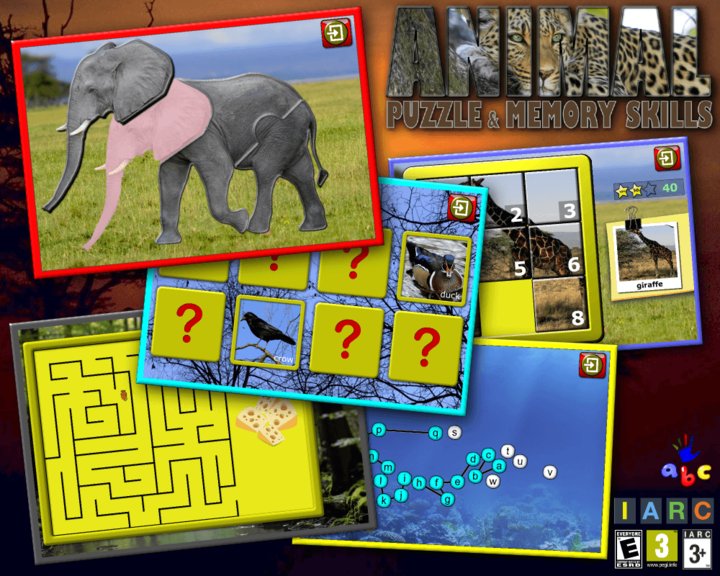 Kids Animal Puzzle and Memory Skill