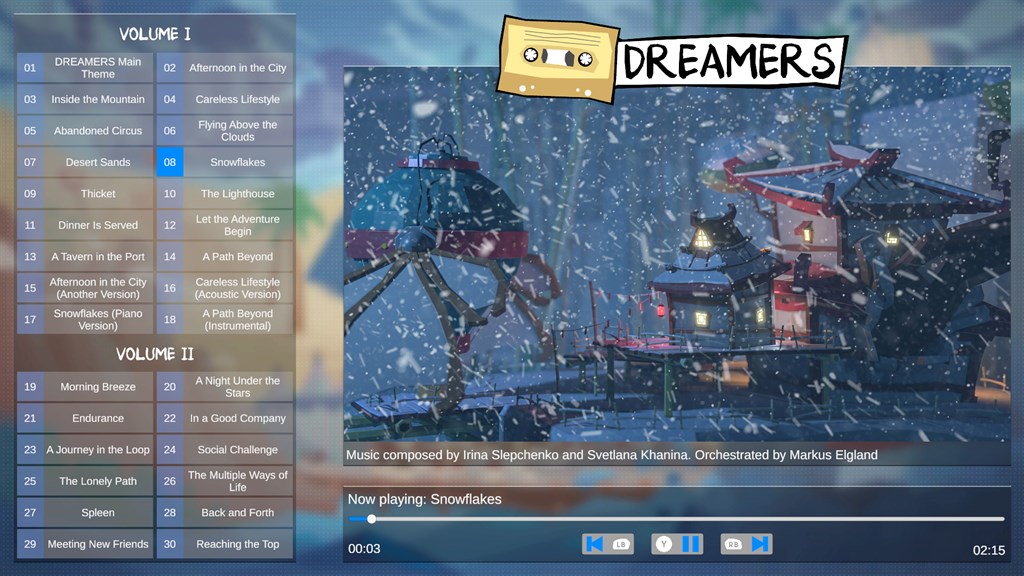 Dreamers Original Soundtrack Screenshot Image