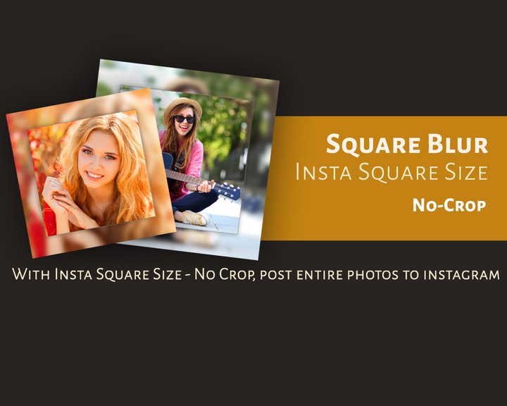 Square Blur Insta Square Size - NoCrop Image