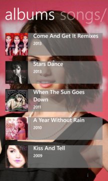 Selena Gomez Music Screenshot Image