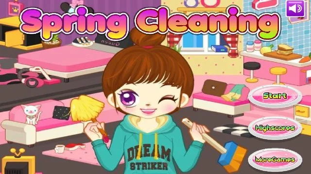 Girl Clean House Screenshot Image