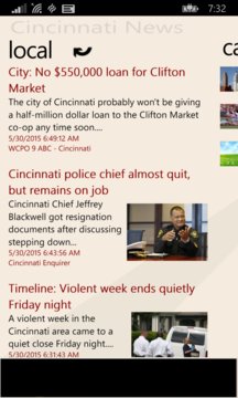 Cincinnati News Screenshot Image