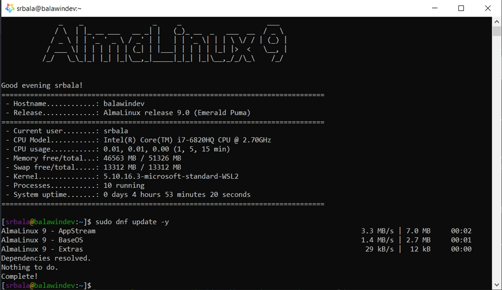 AlmaLinux 9 Screenshot Image #2