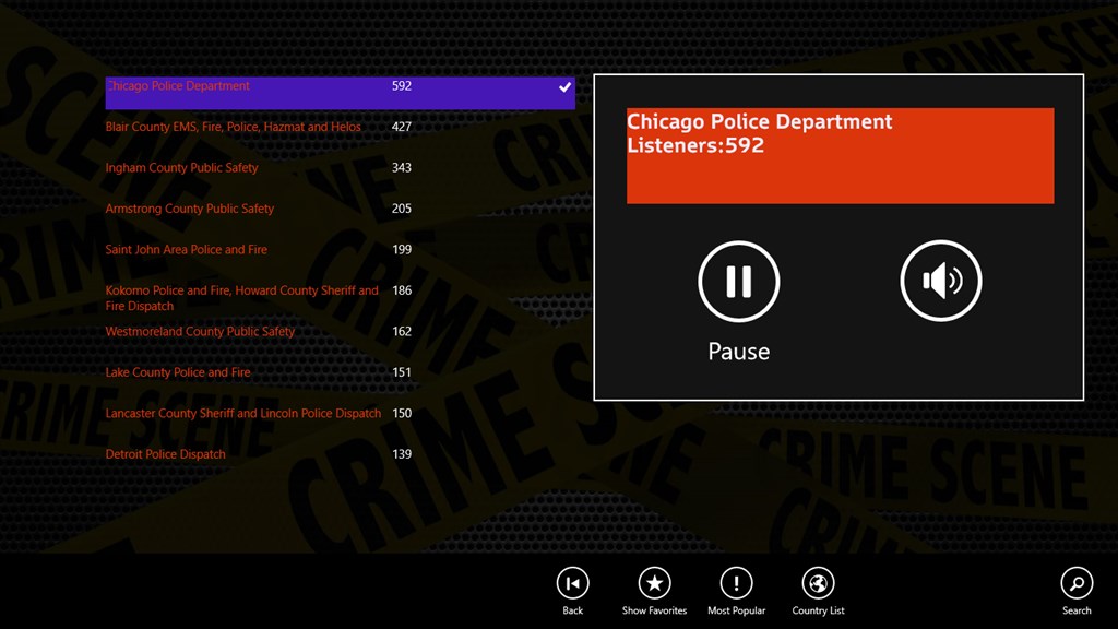 Radio 911 Police Scanner Radio Screenshot Image #3