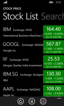 Stock Price Screenshot Image
