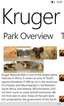 Kruger National Park Screenshot Image