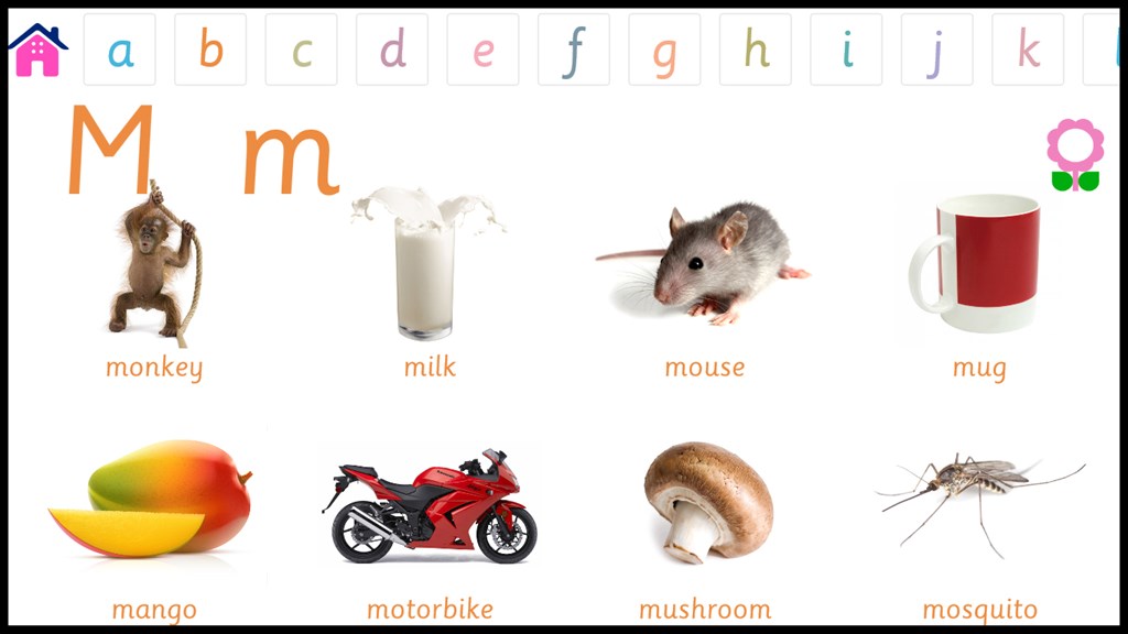 Alphabet Vocabulary Book Screenshot Image