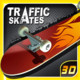 Traffic Skate 3D Icon Image