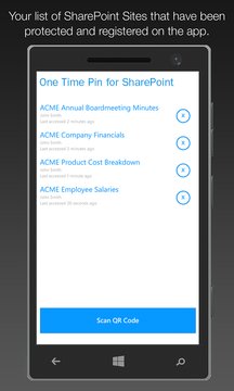One Time Pin for SharePoint Screenshot Image