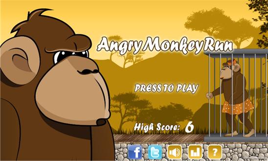 Angry Monkey Run Screenshot Image