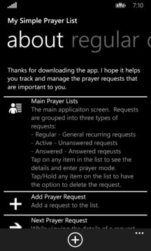 My Prayer List Screenshot Image