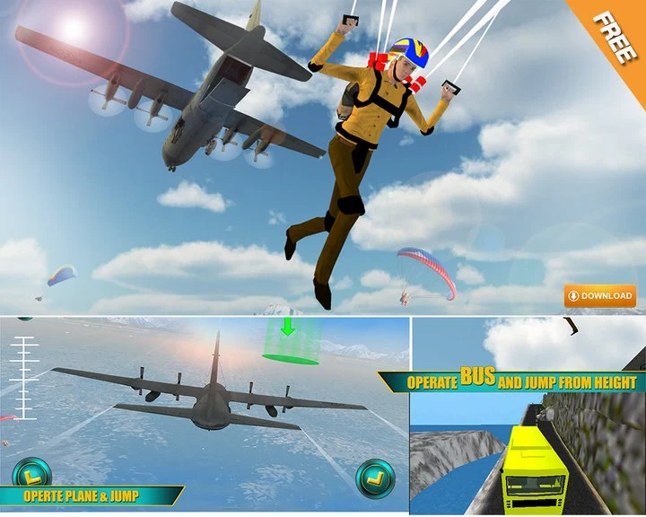 Airplane Skydiving Flight Simulator - Flying Stunt Image
