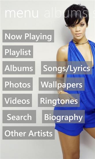 Rihanna Music Screenshot Image