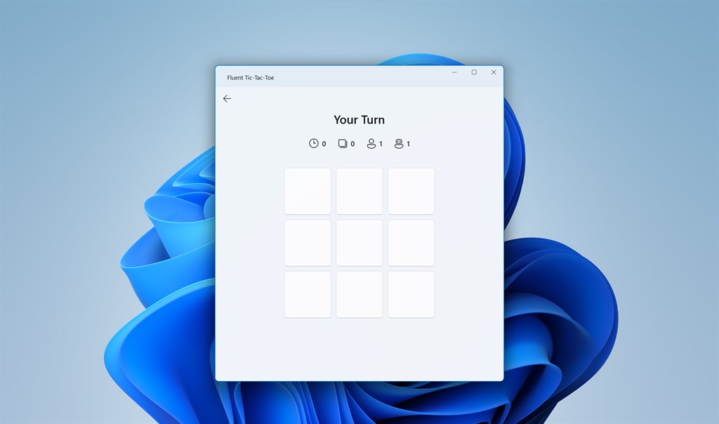Fluent Tic-Tac-Toe Screenshot Image