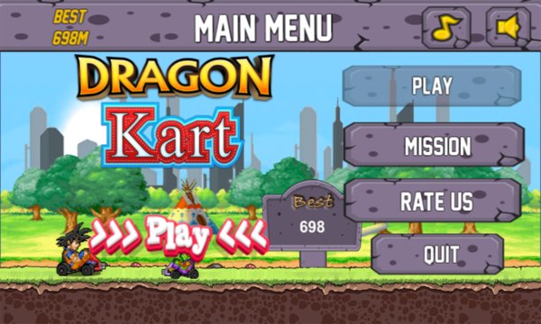 Dragon GT: Goku Kart Screenshot Image