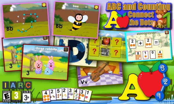 Kids ABC and Counting Connect the Dot Puzzles Screenshot Image