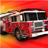 Fire Truck Joyride in City Traffic Icon Image