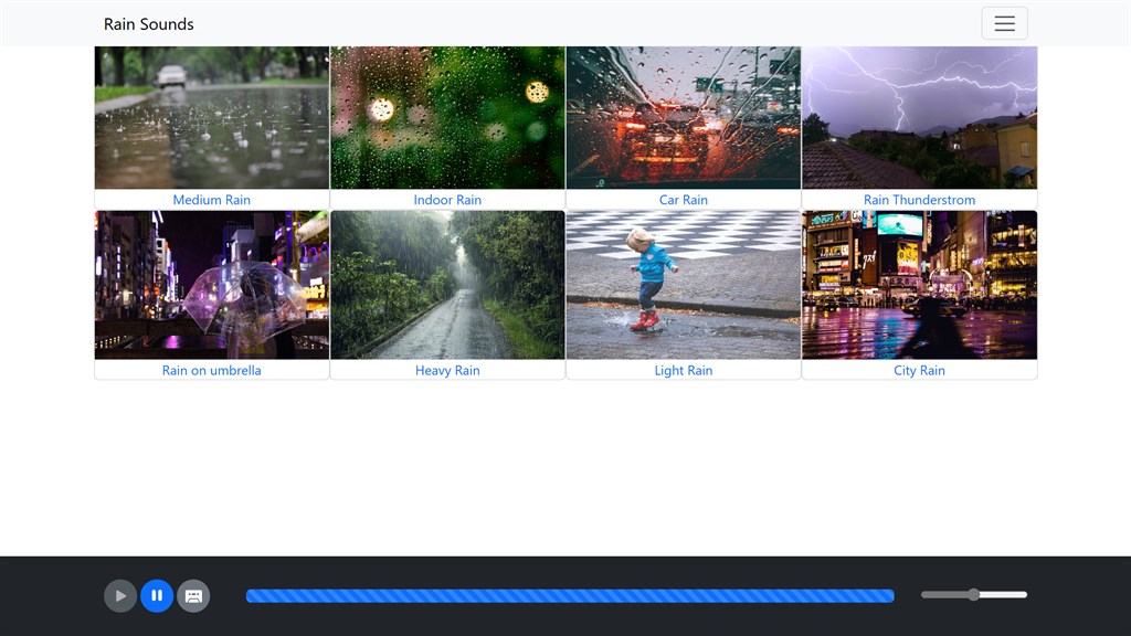 Rain Sounds Screenshot Image