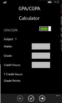 GPA Calculator Screenshot Image