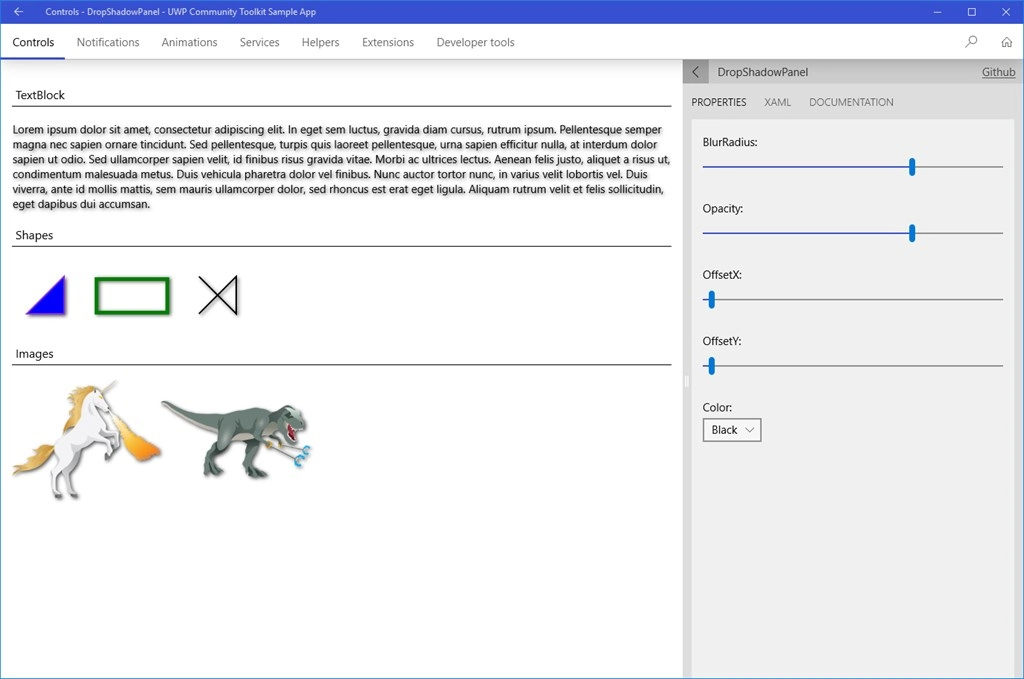 Windows Community Toolkit Sample Screenshot Image #2